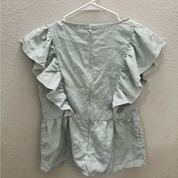 Striped Ruffle Blouse - Picture 2 of 2